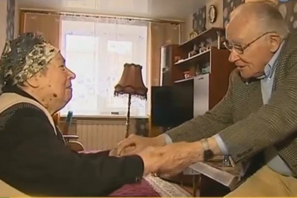 Немецкий военнопленный приехал в Нижний Новгород на свидание с первой любовью после 70 лет разлуки. Фото: скриншот телеканала НТВ