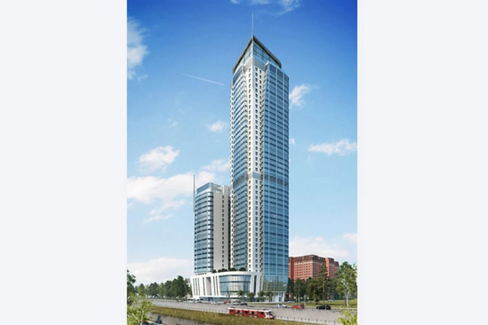 Эскиз высотки "Ingria Tower". Фото: предоставлено пресс-службой группы компаний "С.Э.Р."