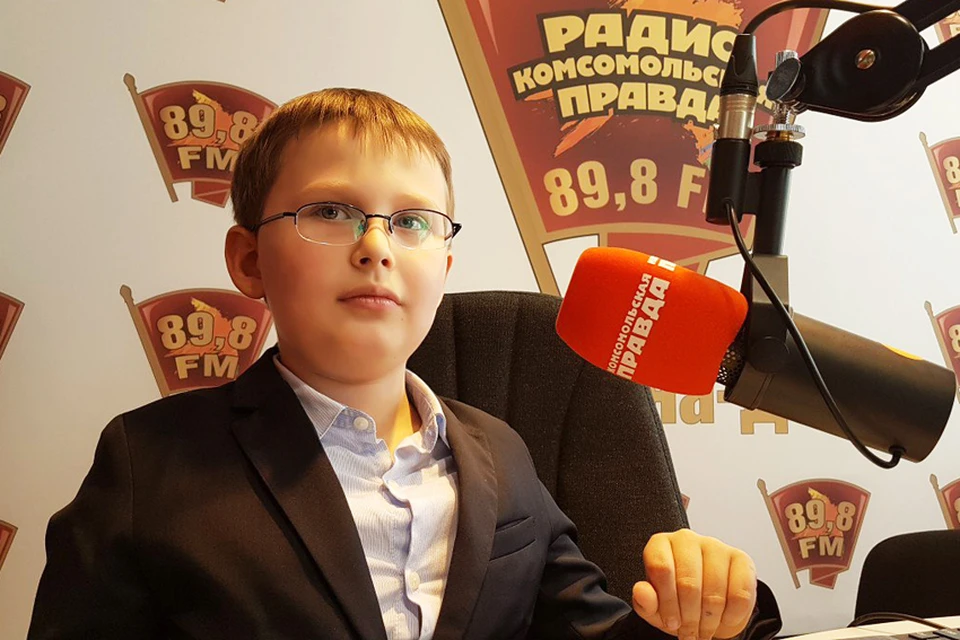 Миша Попов в студии радио "Комсомольская правда Ростов"