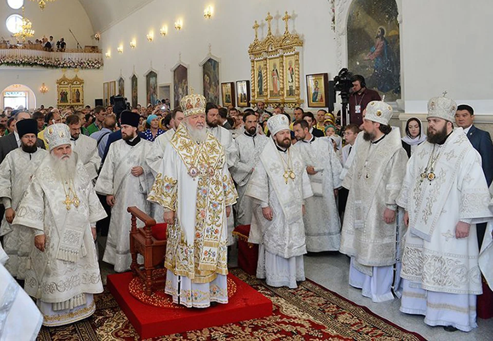 Патриарх освятил Свято-Вознесенский собор