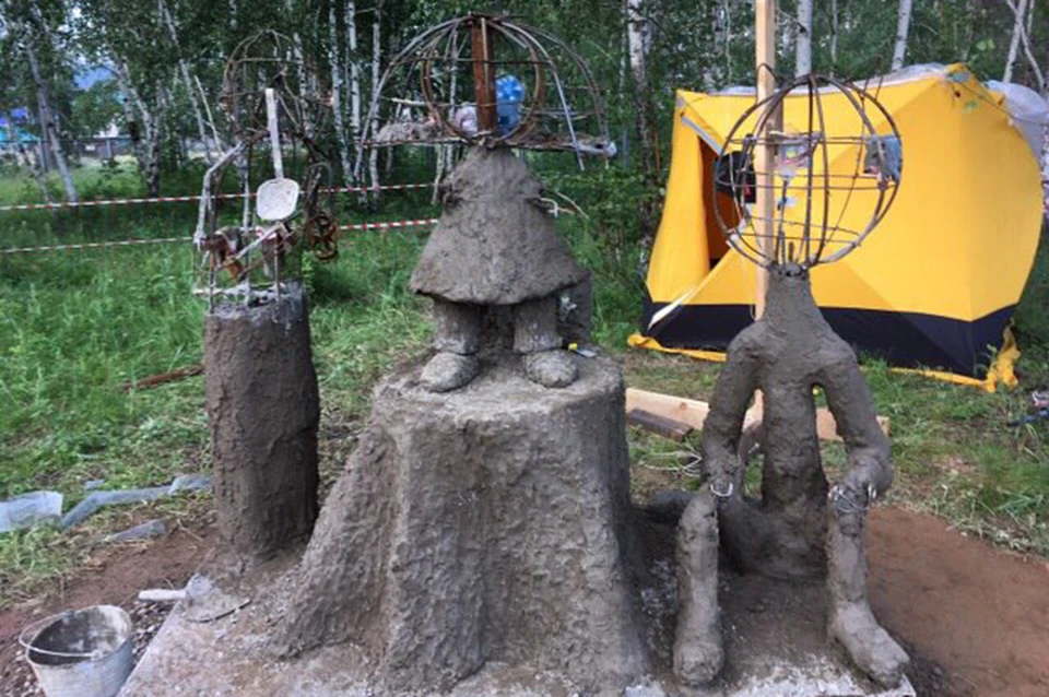 Всероссийский фестиваль бетонной скульптуры проходит в Братске