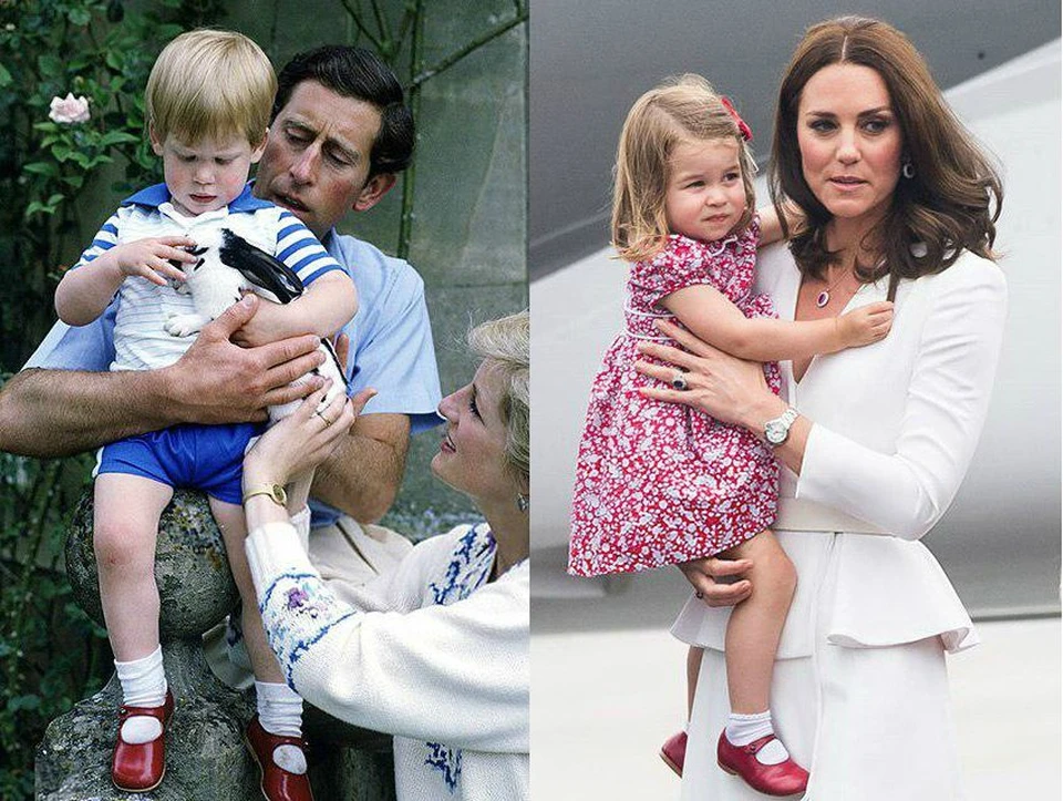 Принц Гарри и принцесса Шарлотта носят похожие сандалики. Фото: gettyimages/east news