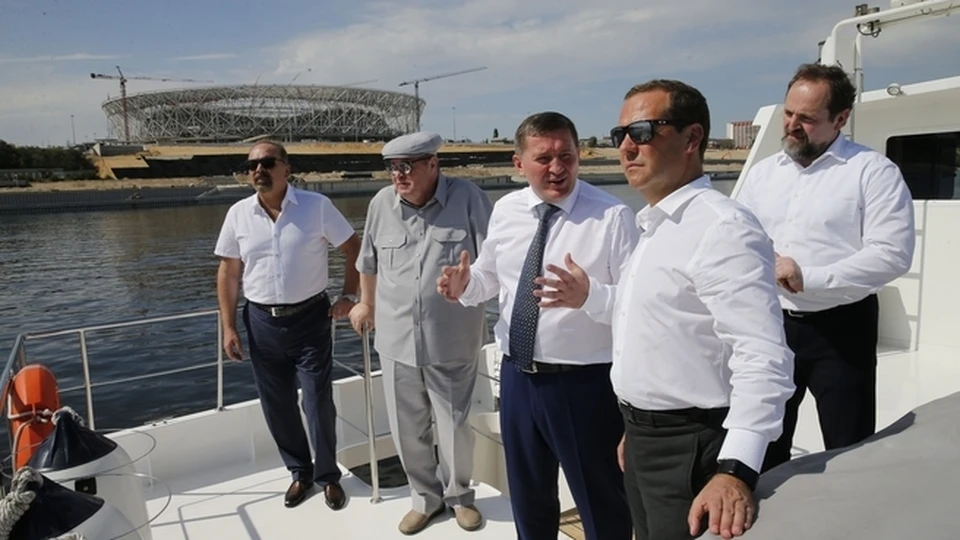 Дмитрий Медведев осмотрел город с берега и с Волги. Фото: government.ru