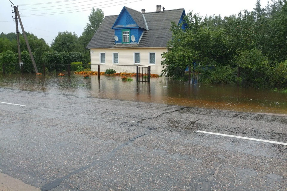 Дома затопило во время ливня 24 августа. Фото: Света Павлова.