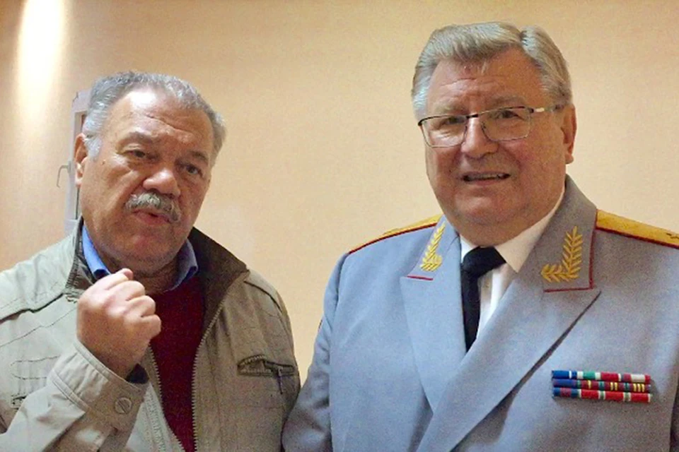 Журналист Александр Гамов и генерал Виктор Елисеев. Донбасс. Октябрь - 2017 год
