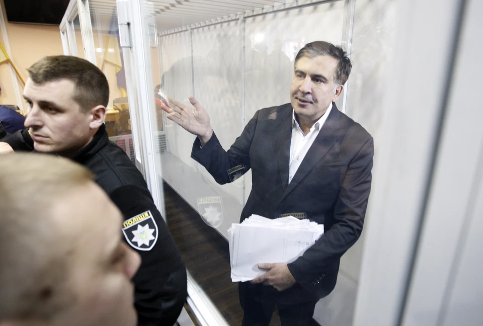 Михаил Саакашвили в Печерском суде Киева ФОТО Zuma/ТАСС