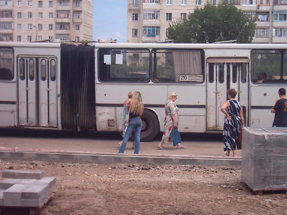 Автобусный маршрут №26, соединявший Канищево и центр, был укомплектован «Икарусами»