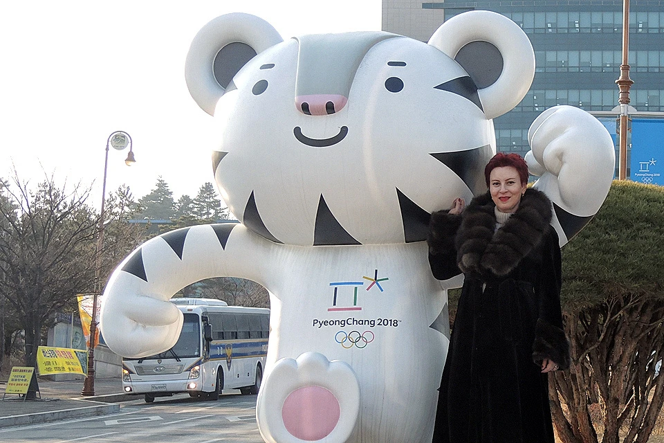 Журналистка "Комсомольской правды" Дарья Асламова в олимпийском Пхенчхане.
