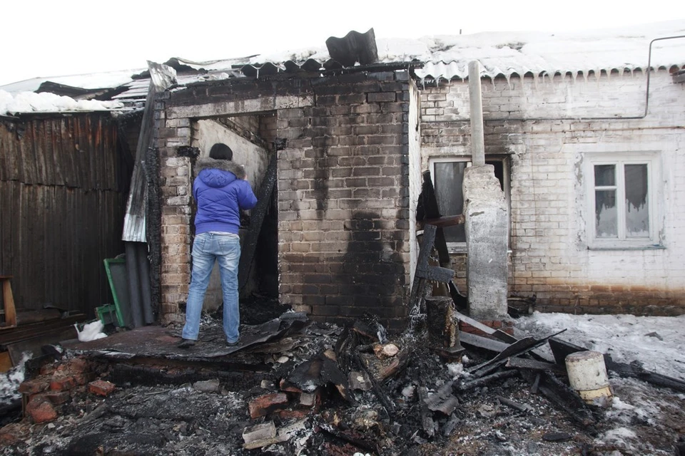 14 февраля в самарском селе Лозовка в пожаре сгорели трое маленьких детей