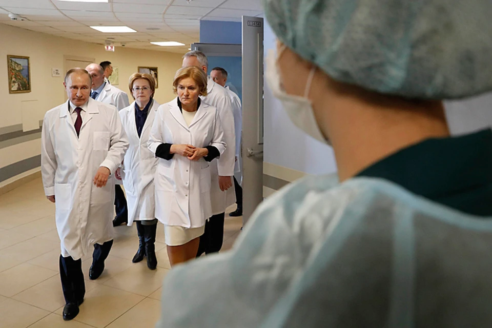 Встречу с работникам здравоохранения Путин провел в Национальном медицинском исследовательском центре им. Алмазова