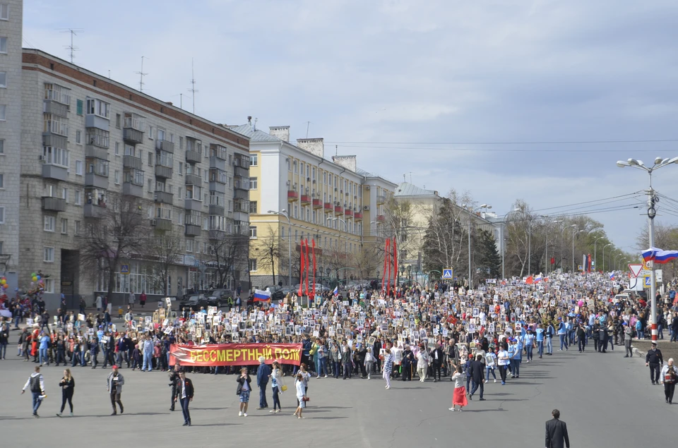 В прошлом году в городе в рядах «Полка» прошло 30 тысяч человек.