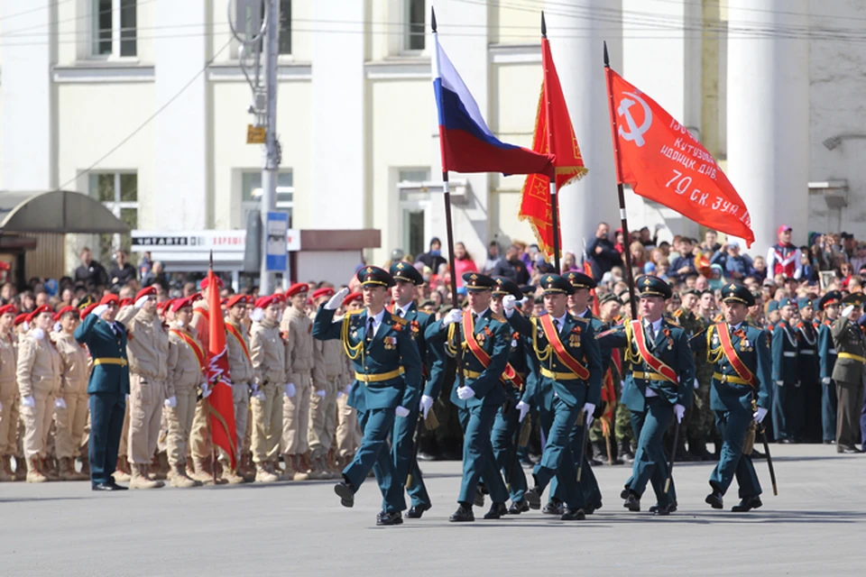 73-ю годовщину Победы отметили в Иркутске.