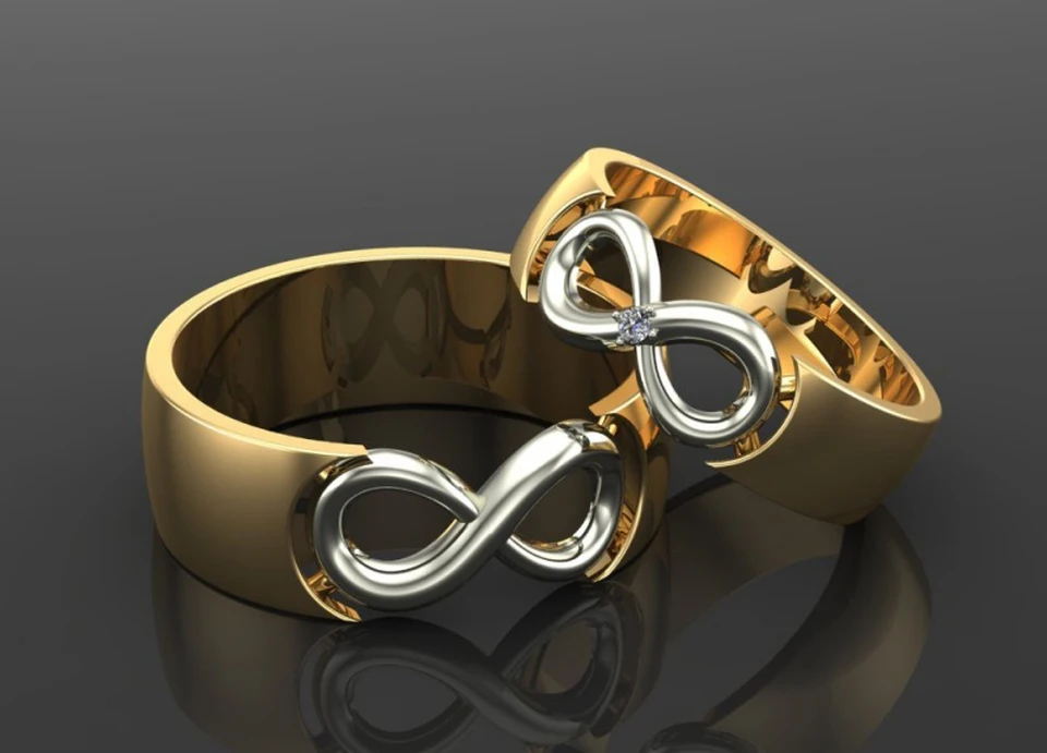 Обручальные кольца со знаком бесконечности