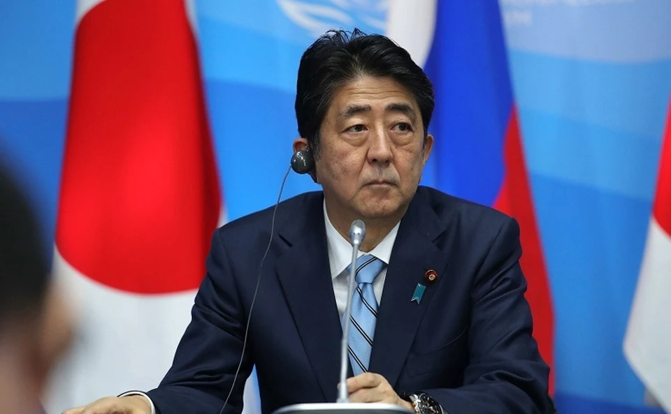 Глава японского кабинета Синдзо Абэ во время Восточного экономического форума - 2017. Фото: Kremlin.ru