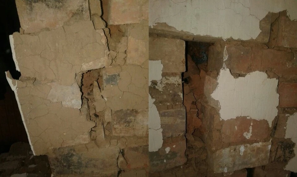 В нескольких домах обвалились стены. Фото: vk.com/Любовь Михайлова