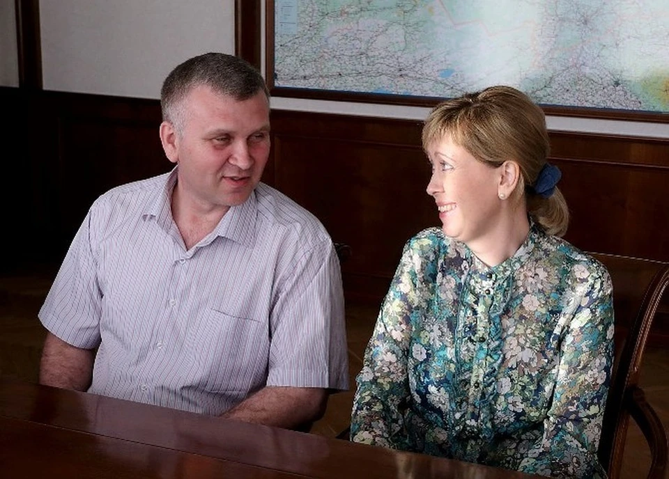 Наталья Журова с супругом. Фото: пресс-служба администрации Томской области