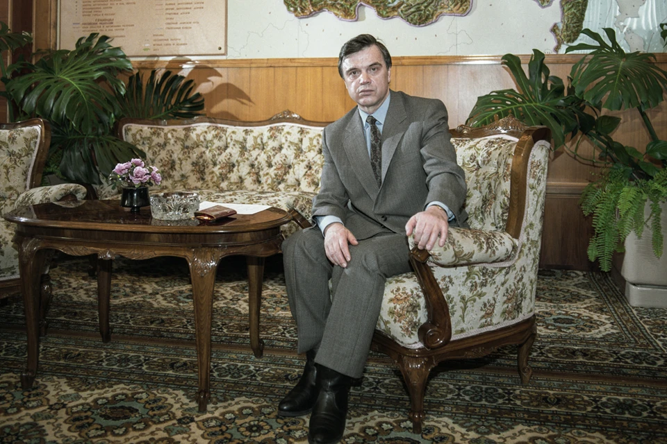 Руслан Хасбулатов в 1993 году. Фото: Малышев Николай/Фотохроника ТАСС