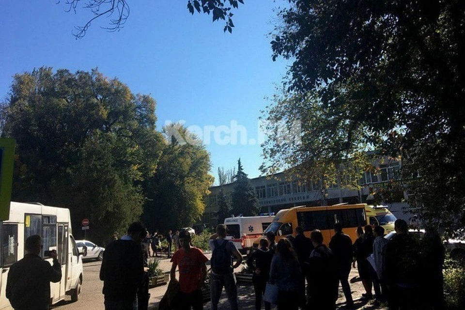 Взрыв в колледже в Керчи. Фото: kerch.fm