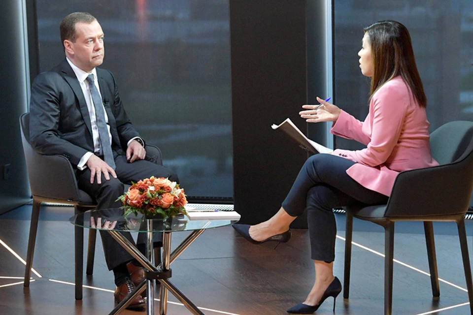 Дмитрий Медведев дал интервью телеканалу «Евроньюс». «Комсомолка» приводит самые интересные моменты беседы. Фото: Александр Астафьев/ТАСС