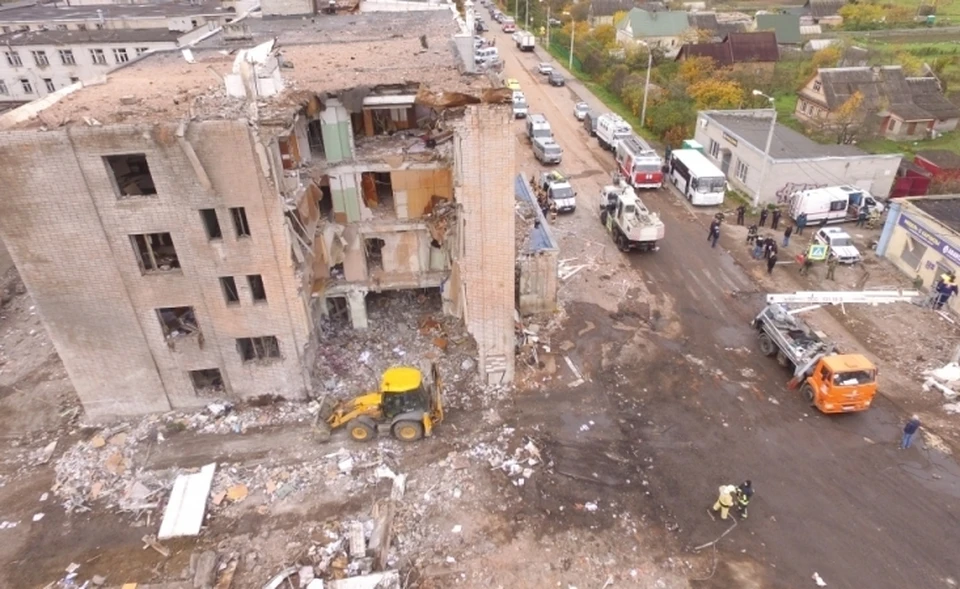 На месте взрыва под Гатчиной завершили разбор завалов. Фото: ГУ МЧС РФ по Ленинградской области.