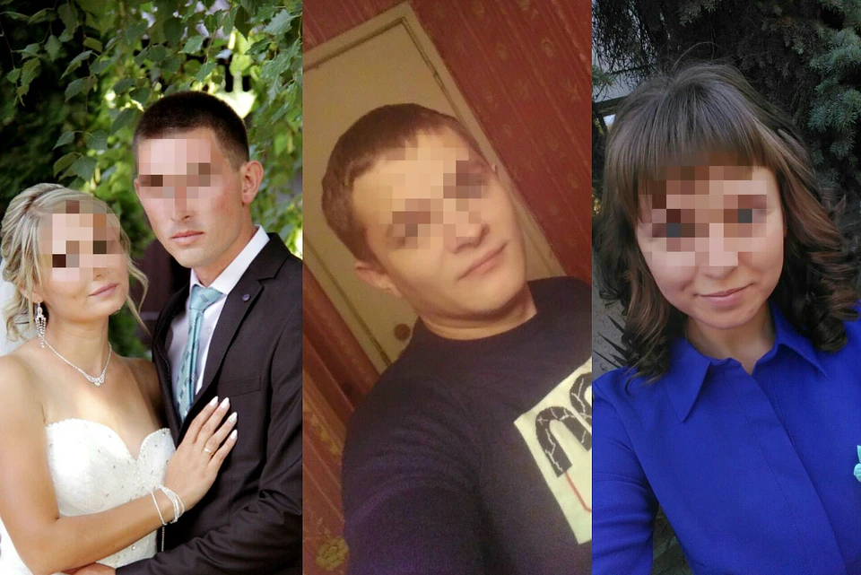 На фото семья Насоновых (слева), Сергей Шамонин и Анжелика Полищук. Фото: личные страницы героев публикации в соцсети.