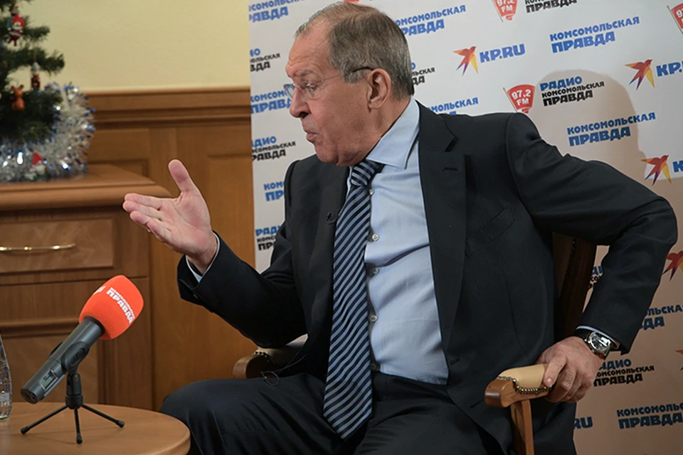 Глава МИД России стал гостем прямого эфира Радио "Комсомольская правда"