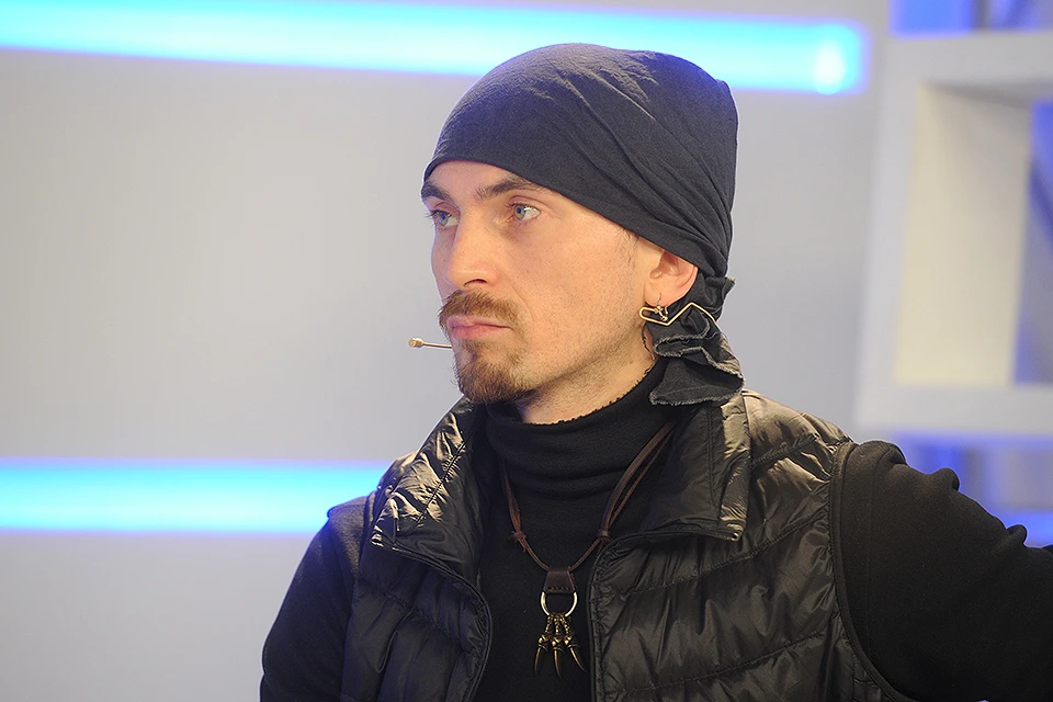 Певец, музыкант, композитор Игорь Тальков-младший на радиостанции `Комсомольская правда`.