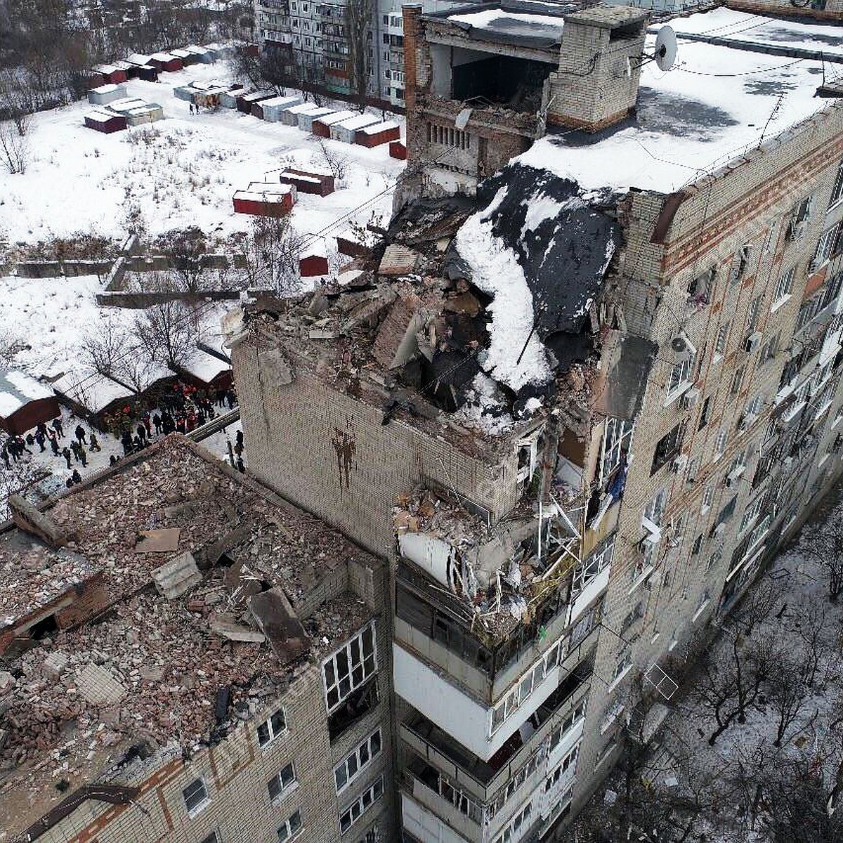 Фото с места взрыва в Шахтах Ростовской области: СК опубликовал снимки с  коптера - KP.RU