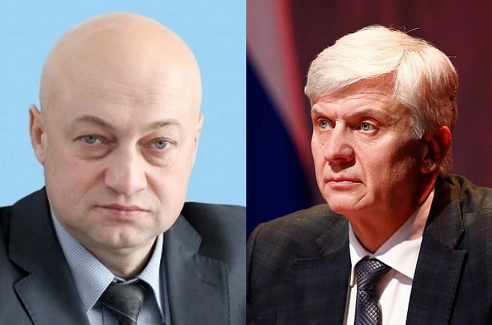 На фото бывший глава района Сергей Батурин (слева) и нынешний руководитель Николай Артющенко.