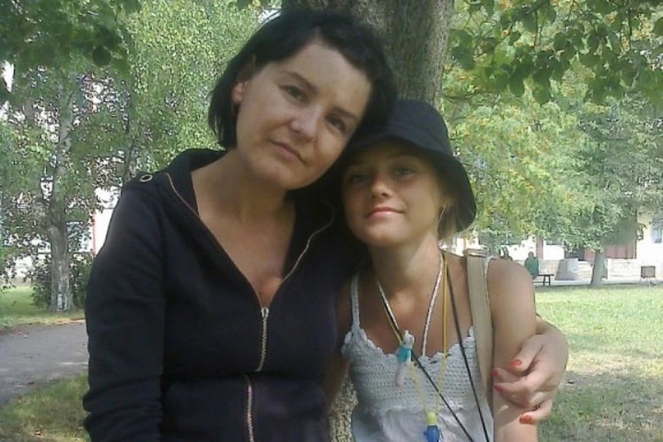Оксана Мартиновская с любимой Гелечкой.