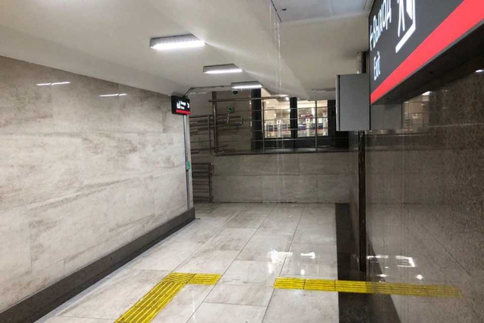 Туннель на Московском вокзале затопило из-за пожарного насоса