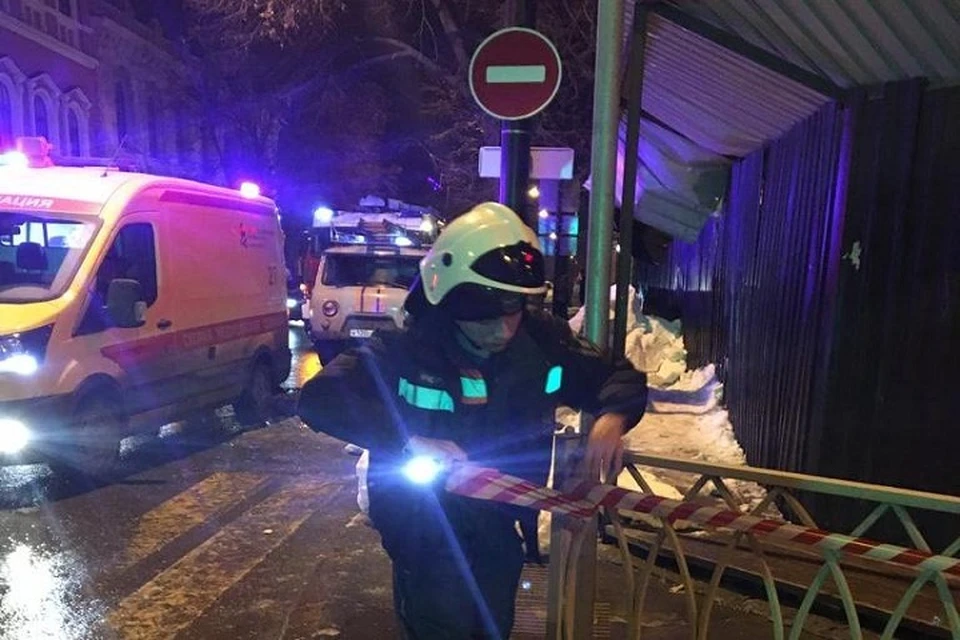 На месте ЧП работали все экстренные службы города