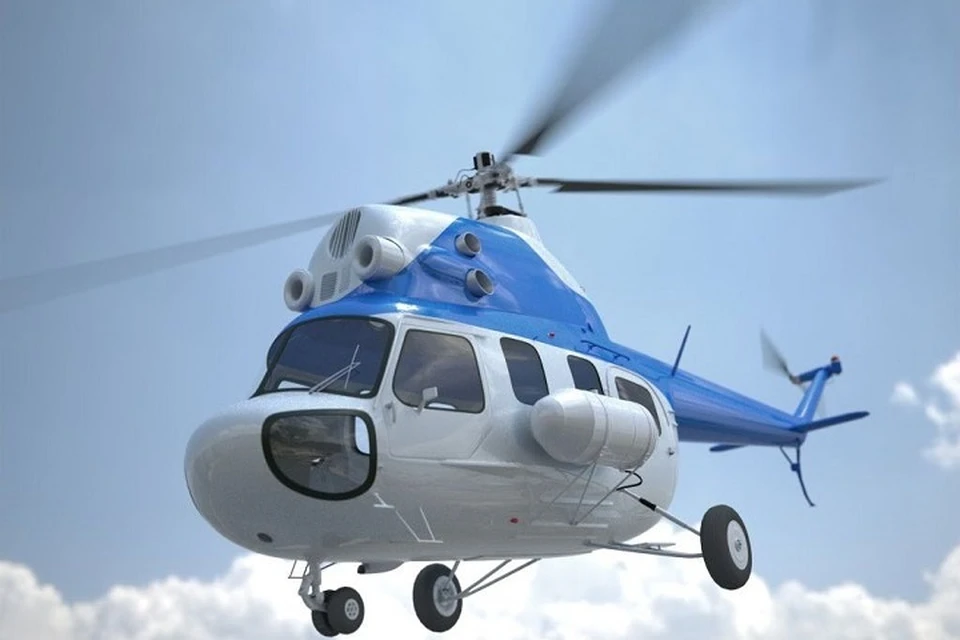 Вертолет сел на вынужденную посадку в Пестречинском районе