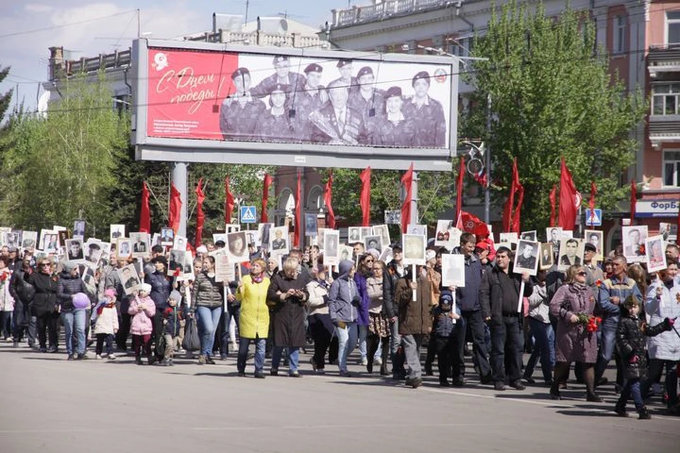 В прошлом году в шествии «Бессмертного полка» приняли участие больше 40 тыс. человек.