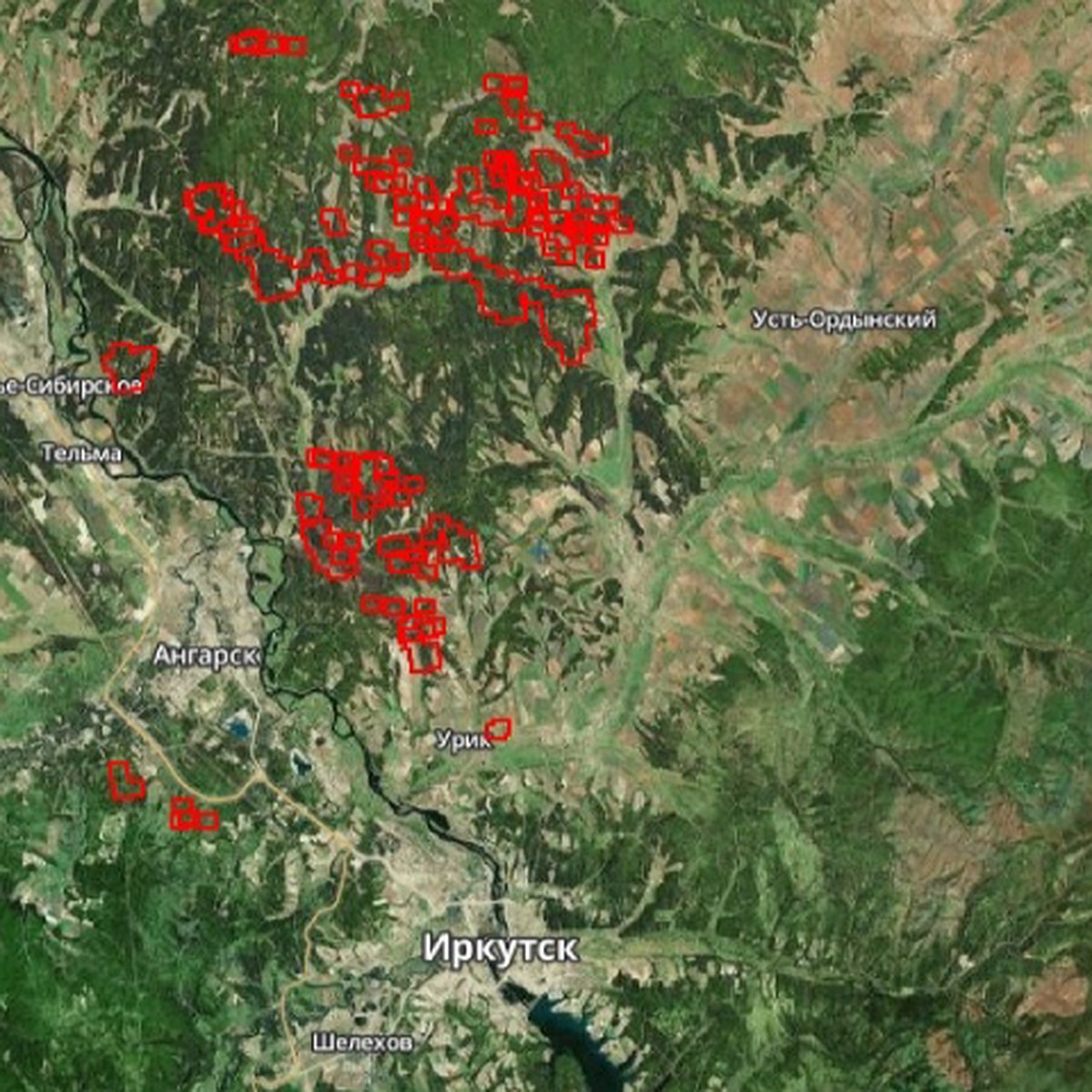 Карта пожаров вокруг Иркутска: где горят леса в Приангарье - KP.RU
