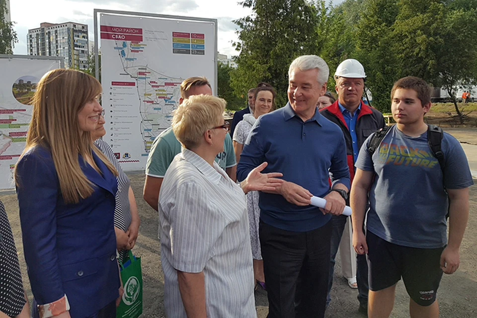 Как проводятся работы вместе с местными жителями 17 июня проверил мэр города Сергей Собянин