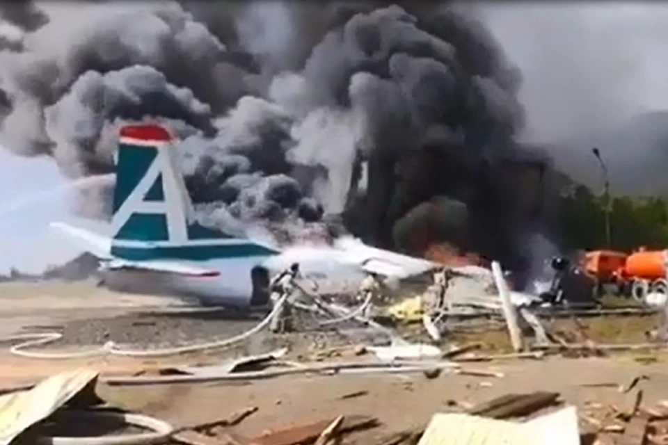 Видео авиакатастрофы Ан-24 в Бурятии появилось в сетях