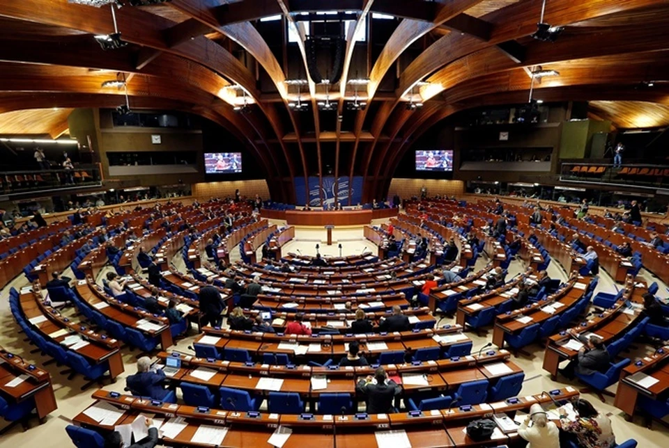 Зал заседаний Парламентской ассамблеи Совета Европы.