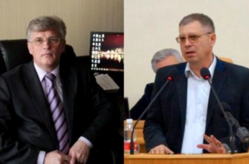 Олег Гужвинский (слева) и Сергей Кучумов отправились в СИЗО до середины сентября. Фото с сайта администрации Астраханской области.