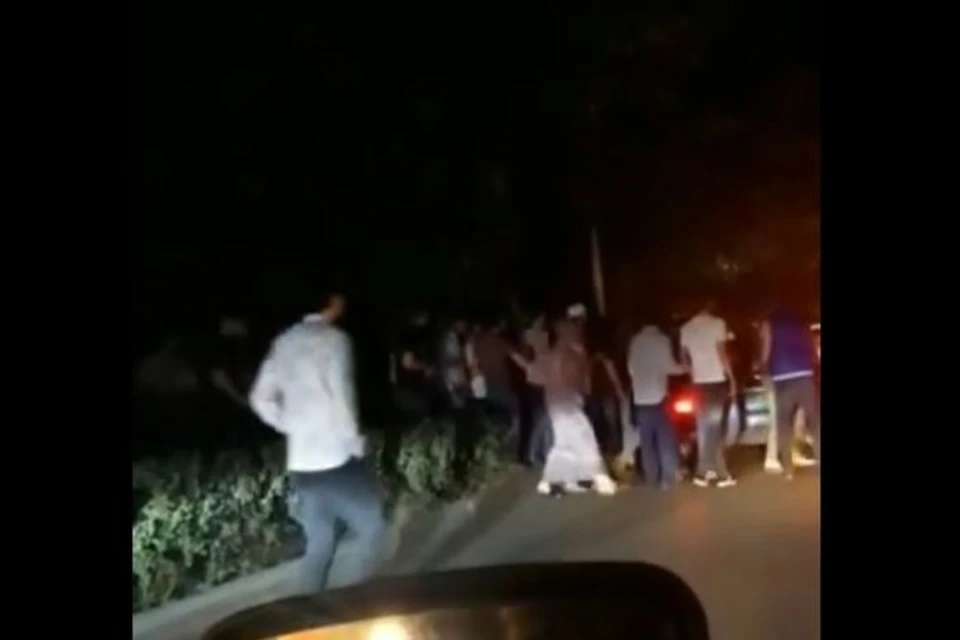 Массовая драка со стрельбой в Ингушетии попала на видео