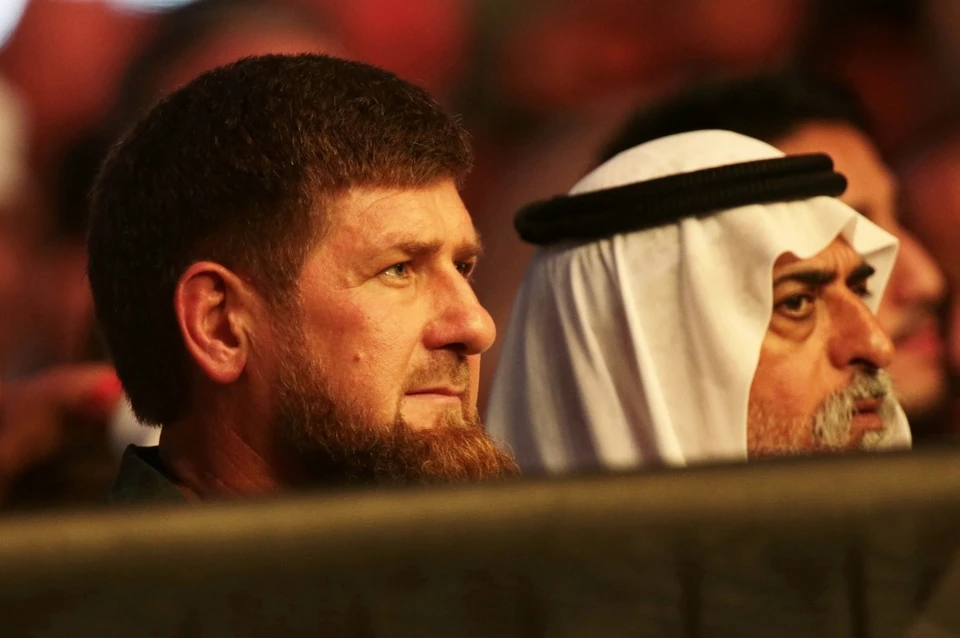 Рамзан Кадыров на VIP-трибуне The Arena в Абу-Даби