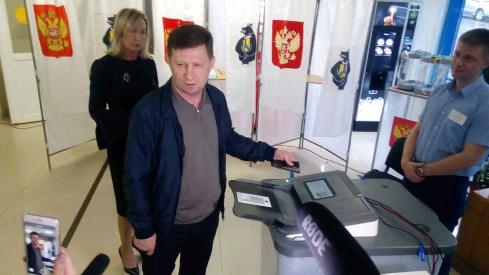 Сергей Фуграл проголосовал на выборах в Хабаровском крае
