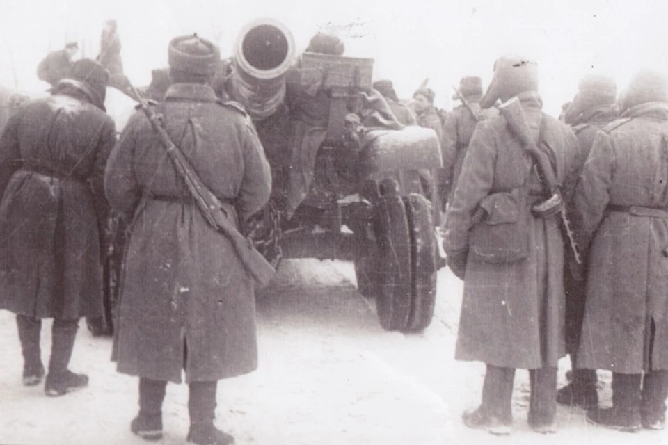 Бойцы Красной армии в Краупишкене 17 января 1945 года. Фото предоставлено музеем поселка Ульяново.