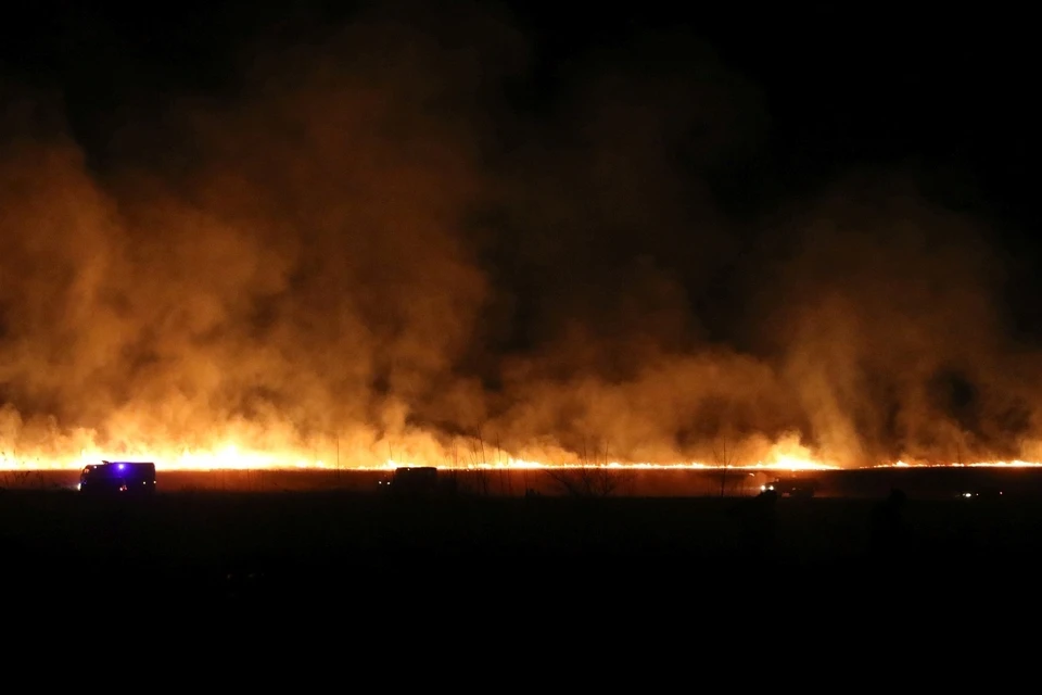 В Хакасии ночью два не сгорело село. Фото: ГУ МЧС России по Республике Хакасия