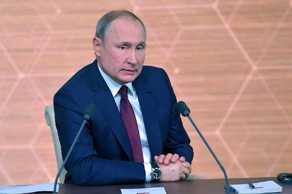 Владимир Путин на большой пресс-конференции 19 декабря.