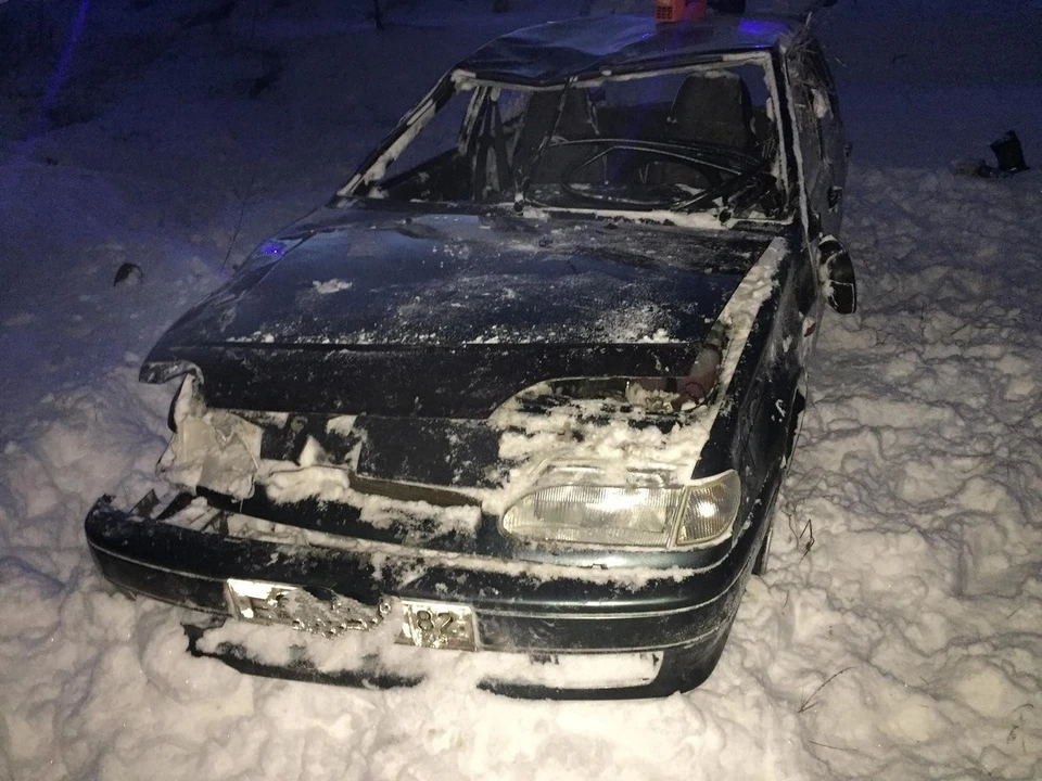 Фото с места аварии пресс-службы ГИБДД
