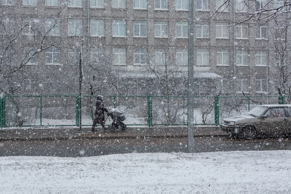В Петербурге ожидается мокрый снег.
