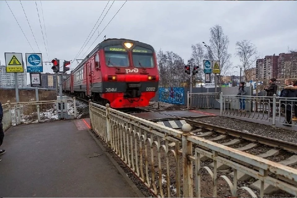 Под Петербургом электричка насмерть сбила человека.