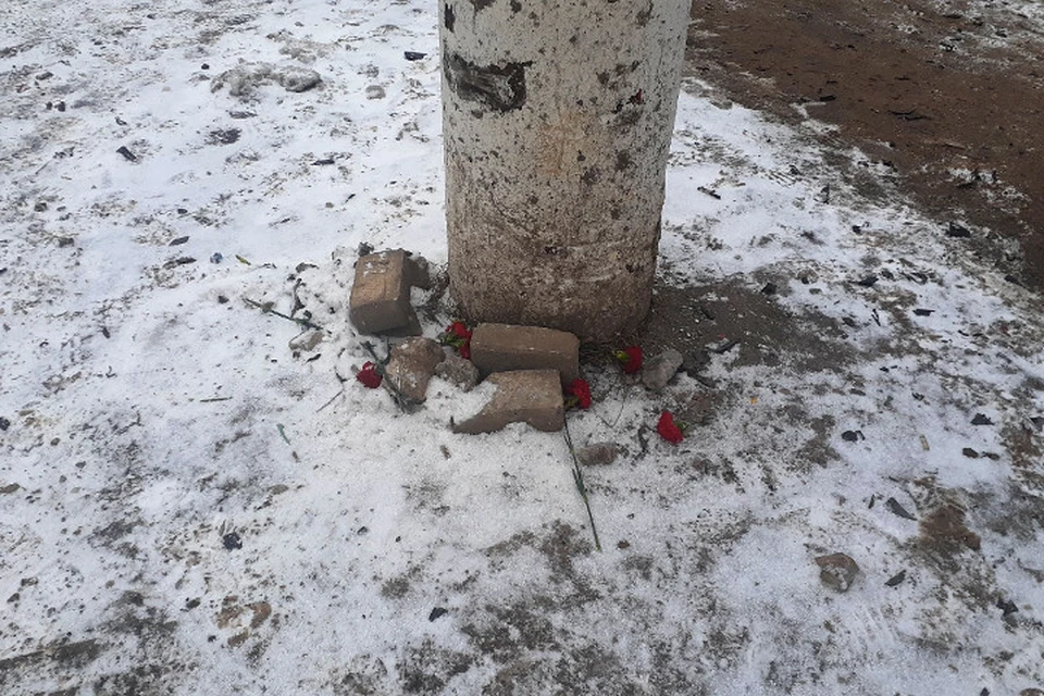 На место ДТП горожане принесли цветы. Фото: Александр Сорокин