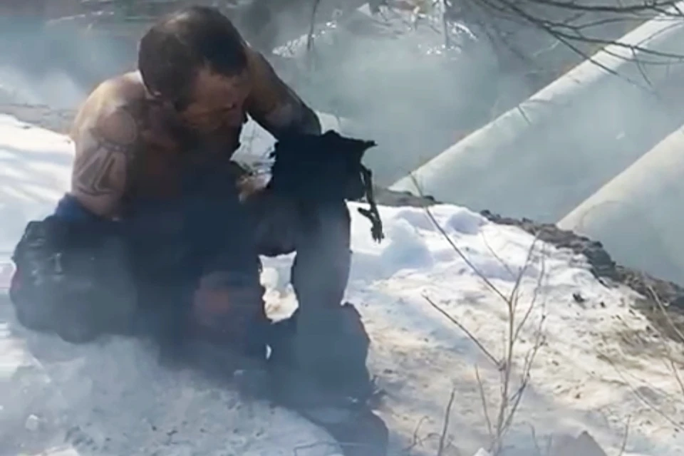 Мужчина получил серьезные ожоги. Фото: screenshot видео